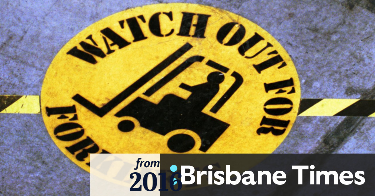 Forklift used during Gold Coast heist